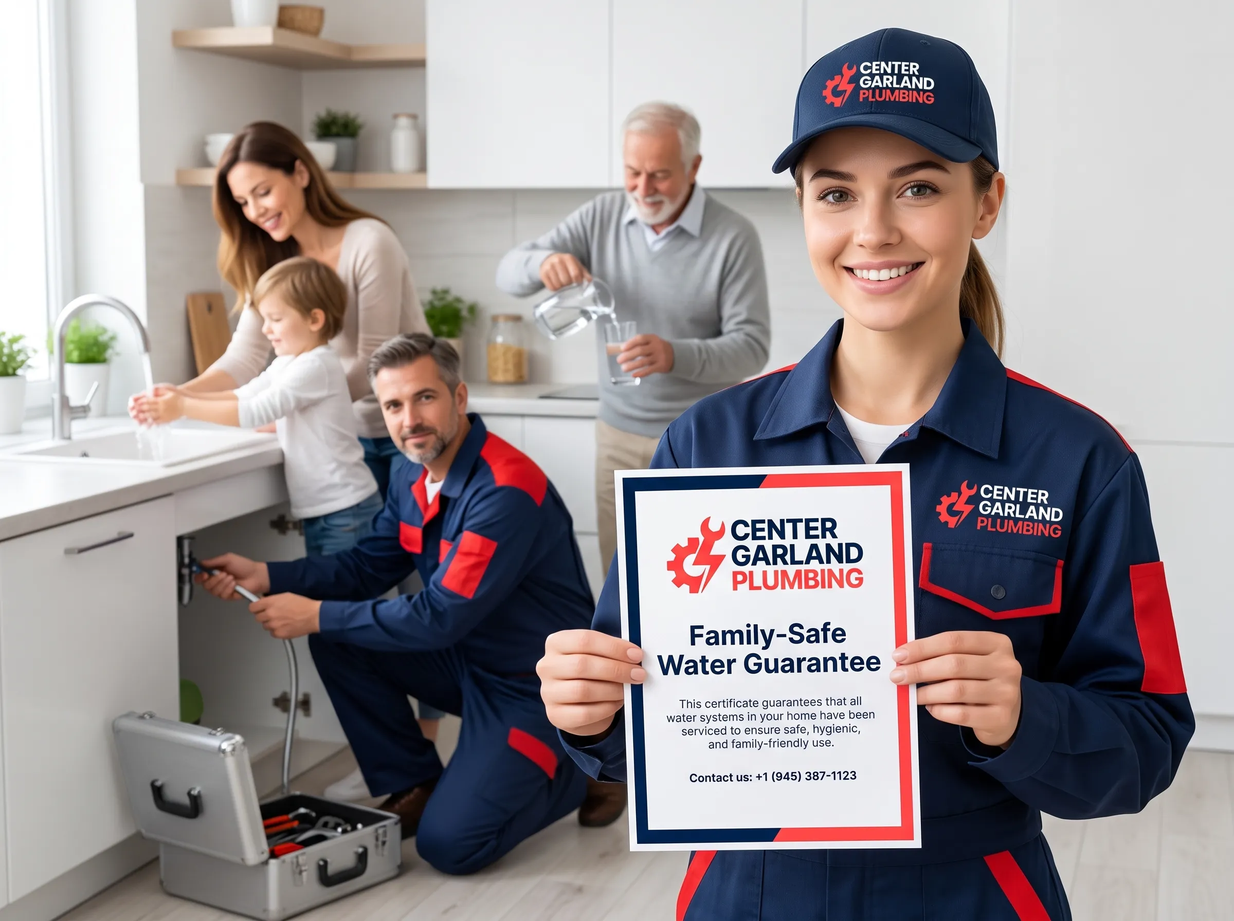 Family Safe Water Guarantee - Emergency Plumber Garland TX Center Garland Plumbing